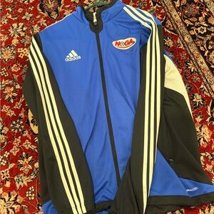 Adidas Blue and Black Windbreaker
